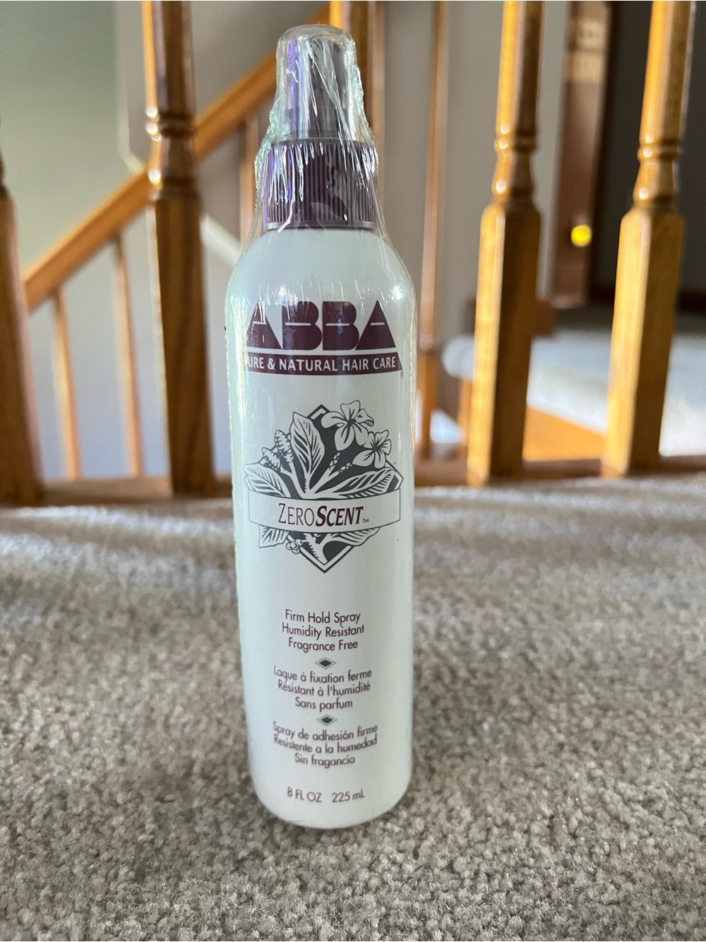 Abba Zero Scent Firm Hold Spray 8 Fl.oz For Hair Spray Unscented.